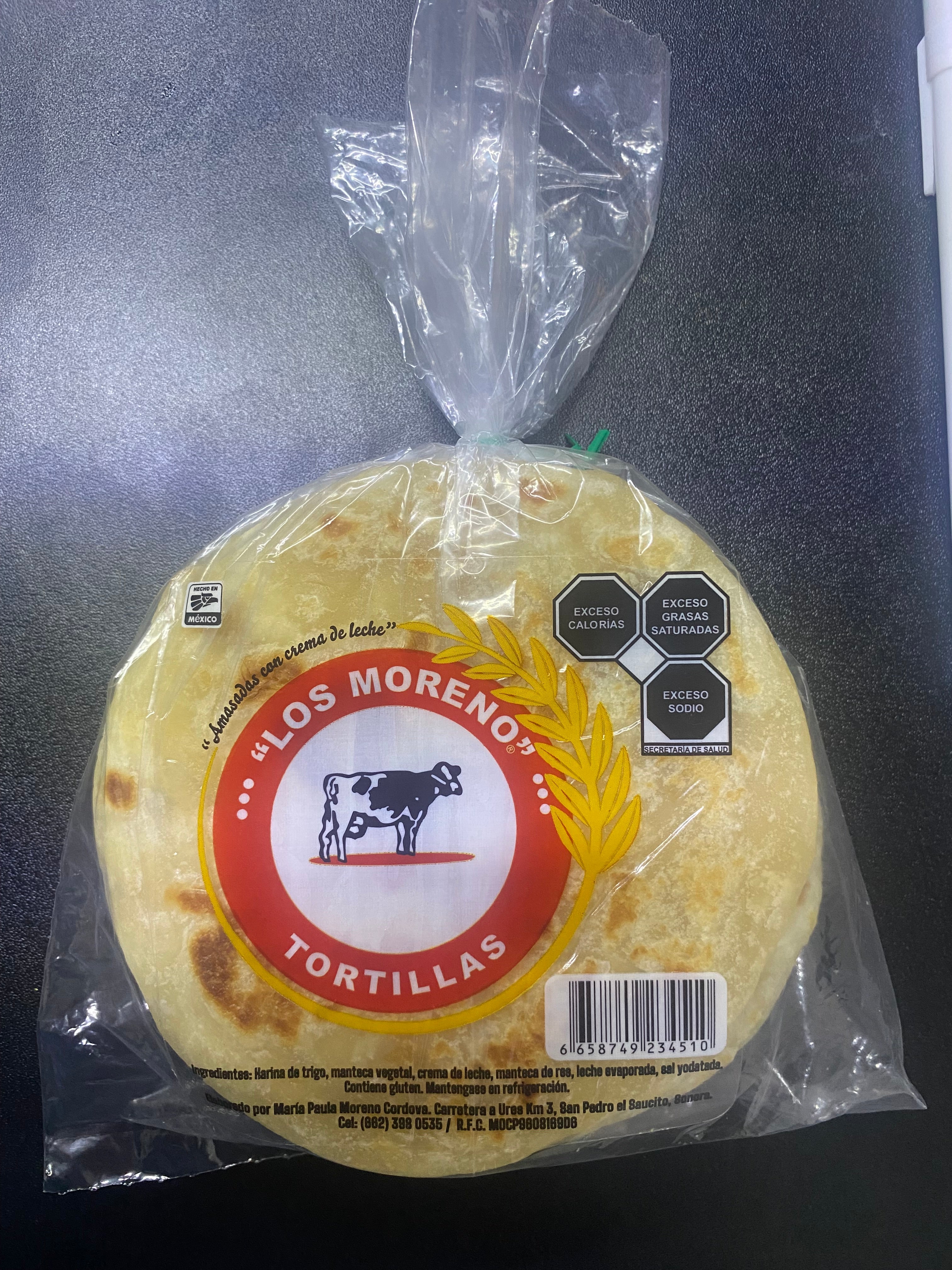 LOS MORENO TORTILLA GORDITA 1/10