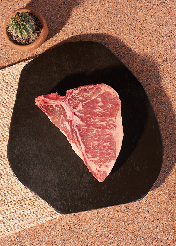 Corte de res Porterhouse angus prime