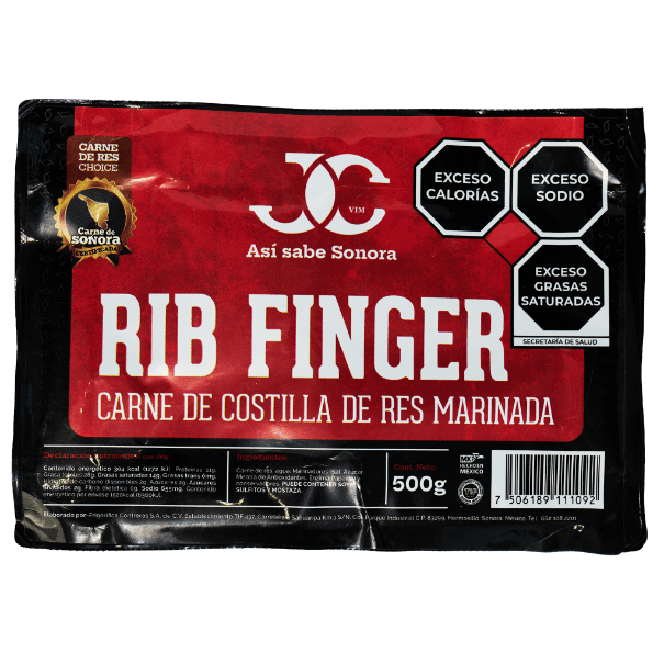 Rib Finger Marinado (2 paquetes de 500 g c/u)