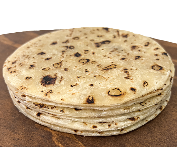 Tortillas gorditas fuera del paquete