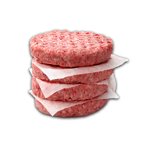 Carne para Hamburguesa (Paquete de 4 piezas 150g c/u)